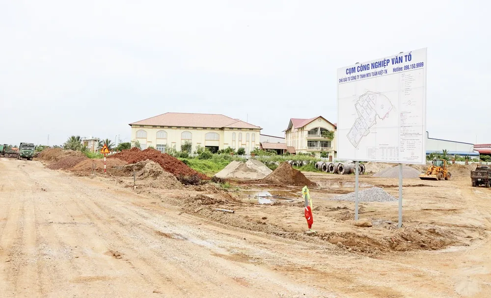Khu vực triển khai Cụm công nghiệp Nguyễn Văn Tố.